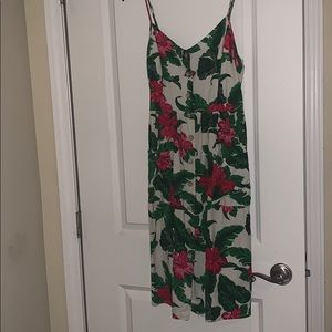 Tropical flower dress
